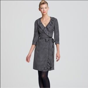 Kate Spade Daniella Striped Wrap Dress